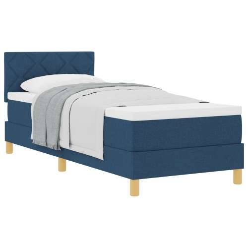 Box Spring Krevet s Madracem Plavi 80x200 cm Tkanina Cijena