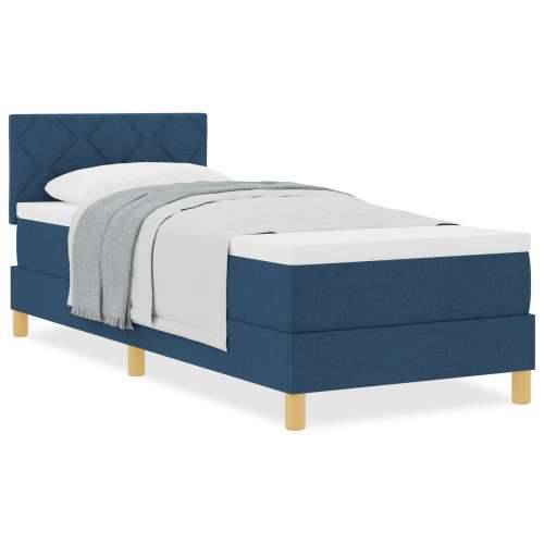 Box Spring Krevet s Madracem Plavi 80x200 cm Tkanina Cijena