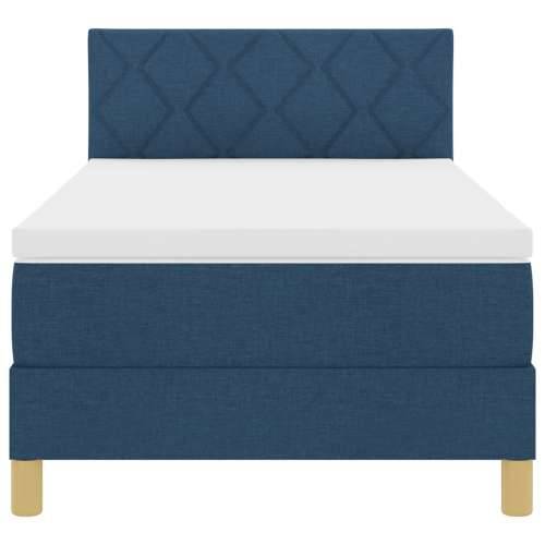 Box Spring Krevet s Madracem Plavi 90x200 cm Tkanina Cijena
