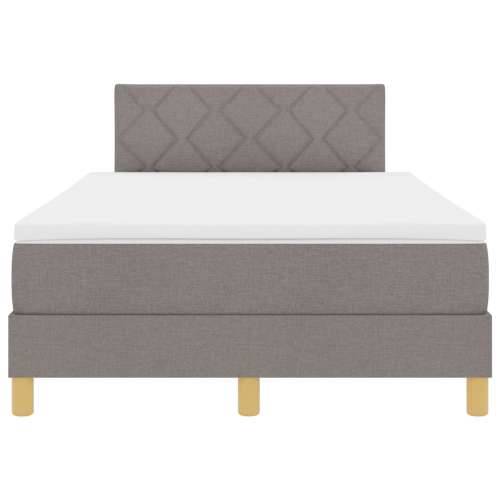 Krevet s kutijom opruga s madracem taupe 120x190 cm tkanina Cijena
