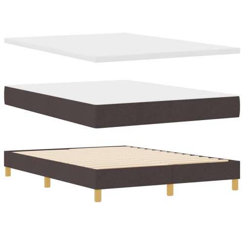 krevet s boxspringom s madracem tamnosmeđi 140x190 cm tkanina Cijena