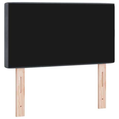 Uzglavlje s Kristalnim Dugmetima Tamno Sivo 80 cm Pelo Cijena