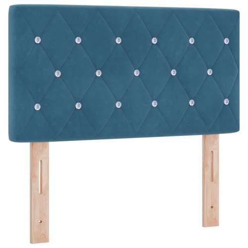 Naslon za glavu s kristalnim gumbima, tamnoplavi, 80 cm, baršun Cijena