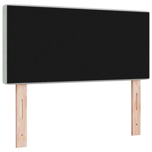 Uzglavlje s kristalnim gumbima, svjetlosivo, 90 cm od baršuna Cijena
