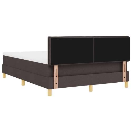 Krevet s box springom i madracem tamnosmeđa 140x200 cm tkanina Cijena