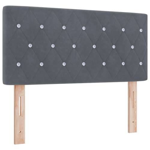 Naslon za glavu s kristalnim gumbima, tamno sivi 90 cm, baršun Cijena