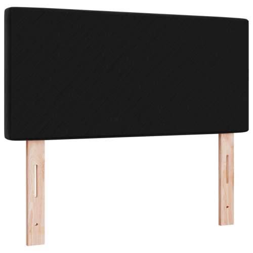 Headboard s kristalnim gumbima, crna, 90 cm, baršun Cijena