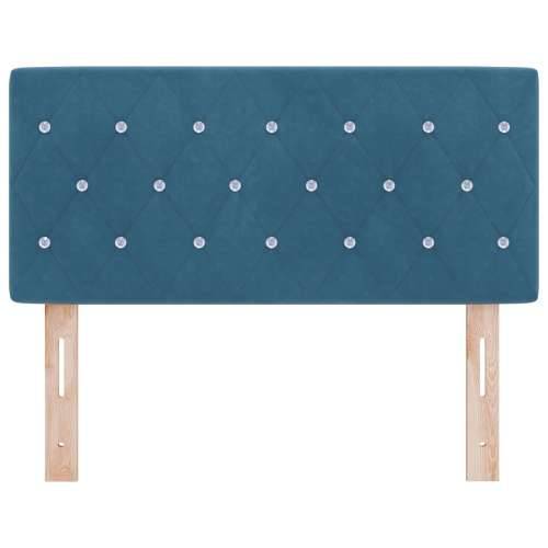 Naslon za glavu s kristalnim gumbima, tamnoplavi, 90 cm, baršun Cijena