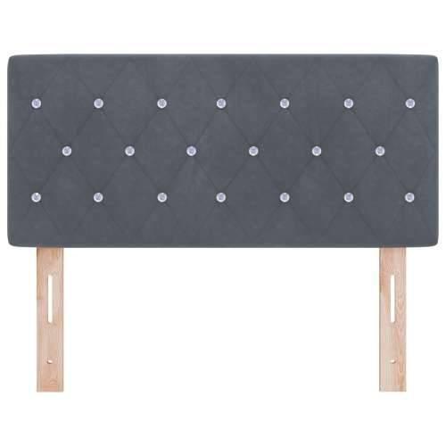 Naslon za glavu s kristalnim gumbima, tamnosiva, 100 cm, baršun Cijena