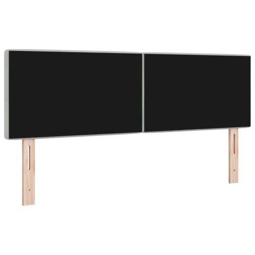 Naslon za glavu s kristalnim gumbima, tufted, svjetlosiva, 140 cm, baršun Cijena