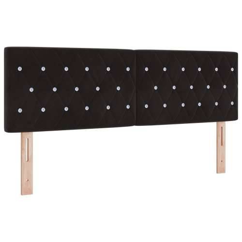 Naslon za glavu s kristalnim gumbima, crni, 140 cm, baršun Cijena