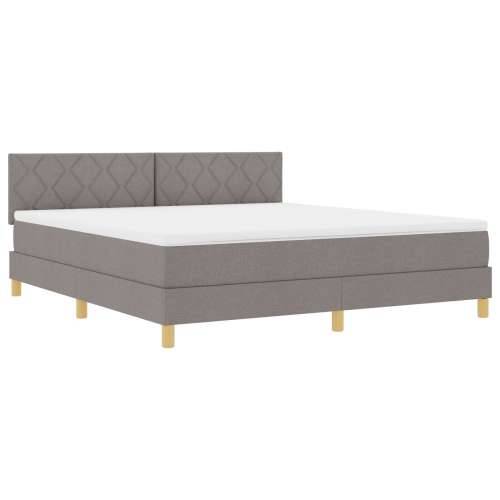 Okvir s madracem taupe 180x200 cm tkanina Cijena