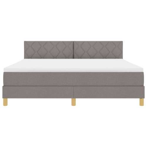 Okvir s madracem taupe 180x200 cm tkanina Cijena