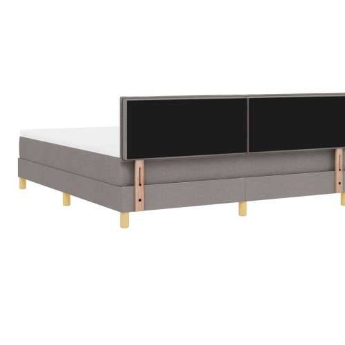 Okvir s madracem taupe 180x200 cm tkanina Cijena