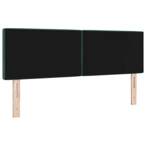 Naslon za glavu s kristalnim gumbom, tamnozelena, 160 cm, baršun Cijena