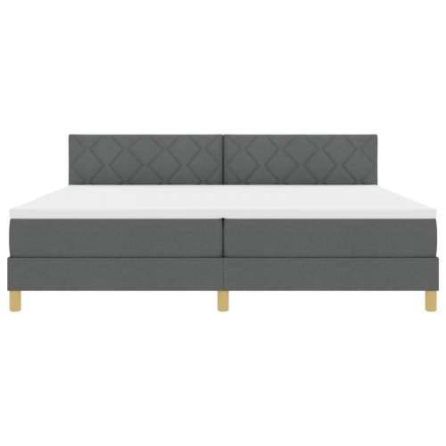 Box Spring krevet s madracem tamno siva 200x200 cm tkanina Cijena