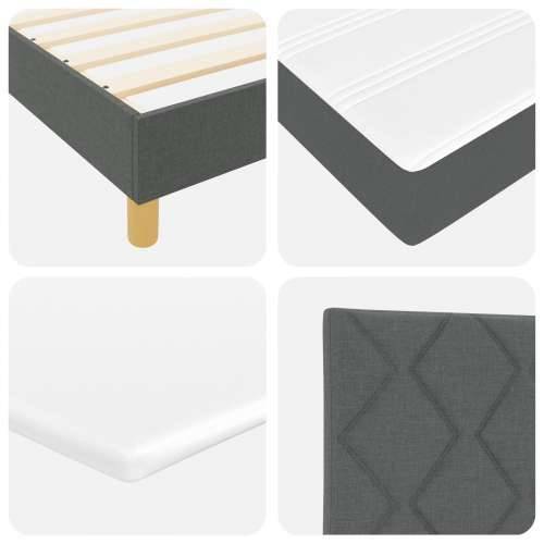 Box Spring krevet s madracem tamno siva 200x200 cm tkanina Cijena