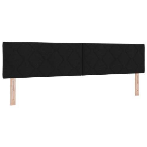 Krevet s kutijom s madracem crni 200x200 cm tkanina Cijena