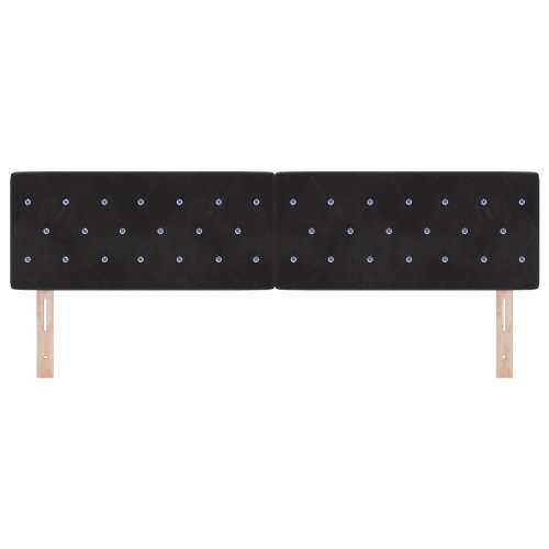 Uzglavlje s Kristalnim Gumbima Crno 180 cm Velur Cijena
