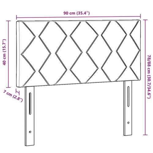 Naslon za glavu Dizajn Dijamant Blokovi Taupe 90 cm Tkanina Cijena