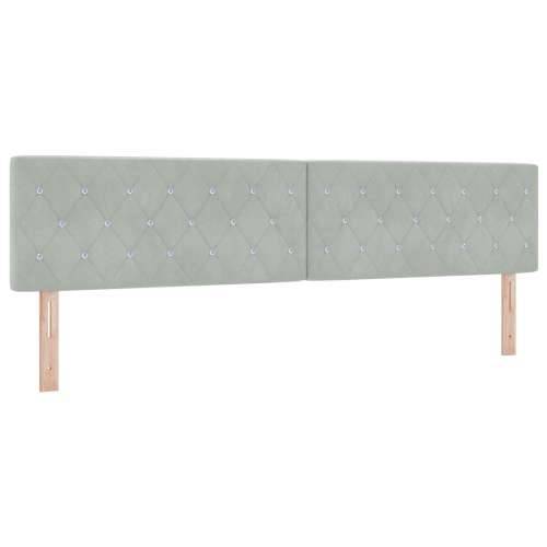 Box Spring Krevet s Madracem Svjetlosiva 200x200 cm Baršun Cijena