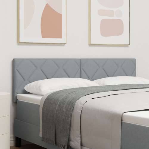 Naslon za glavu s dijamantskim blokovima dizajn svjetlosivi 140 cm tekstil Cijena