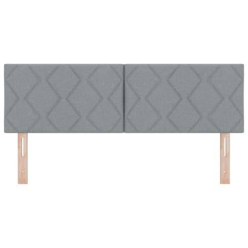Naslon za glavu s dijamantskim blokovima dizajn svjetlosivi 140 cm tekstil Cijena