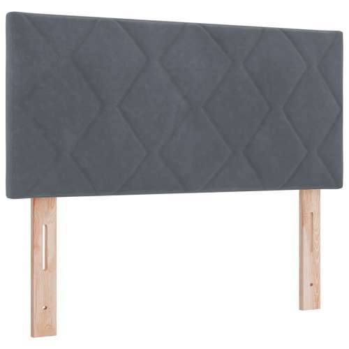 Box Spring Krevet s Madracem Tamno Sivi 90x200 cm Baršun Cijena