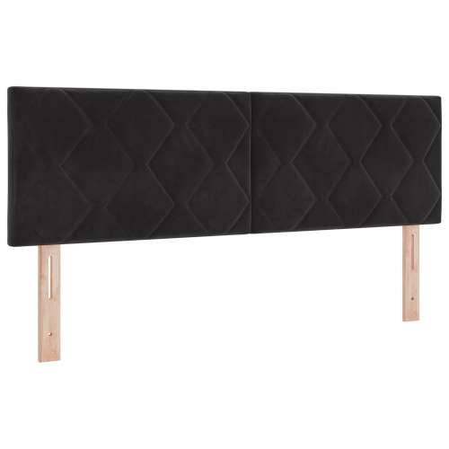 Box Spring Bračni Krevet s Madracem Crni 160x200 cm Baršun Cijena