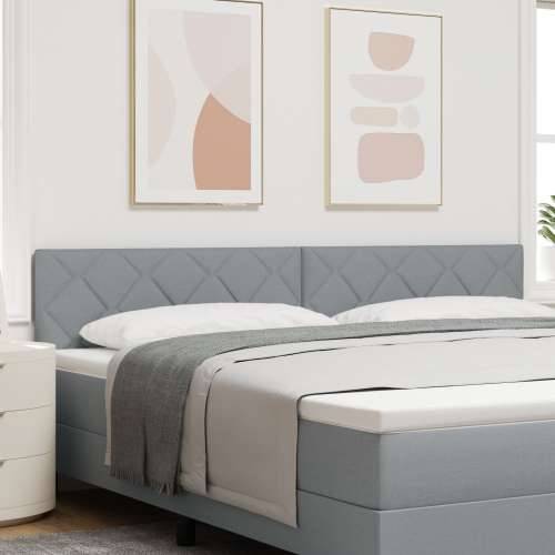 Naslon za glavu Diamond Blocks dizajn svjetlosiva 200 cm tkanina Cijena