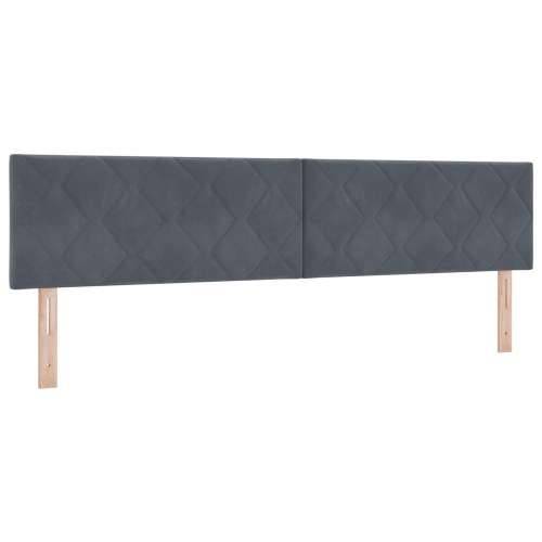 Krevet s uzheadom s madracem tamno sivi 200x200 cm baršun Cijena