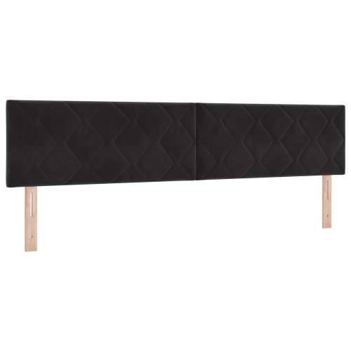 krevet s oprugama s madracem Crni 200x200 cm Baršun Cijena