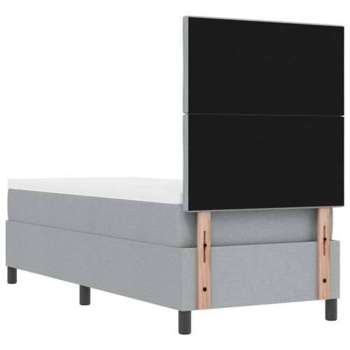 Krevet s Box Springom s Madracem Svijetlosivi 80x200 cm Tkanina Cijena