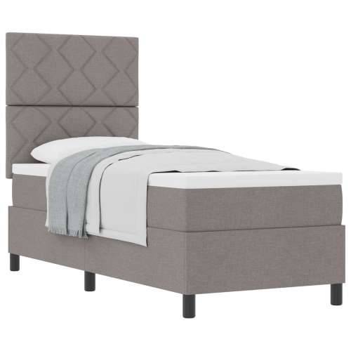 Krevet sa box springom u boji taupe 80x200 cm Tkanina Cijena
