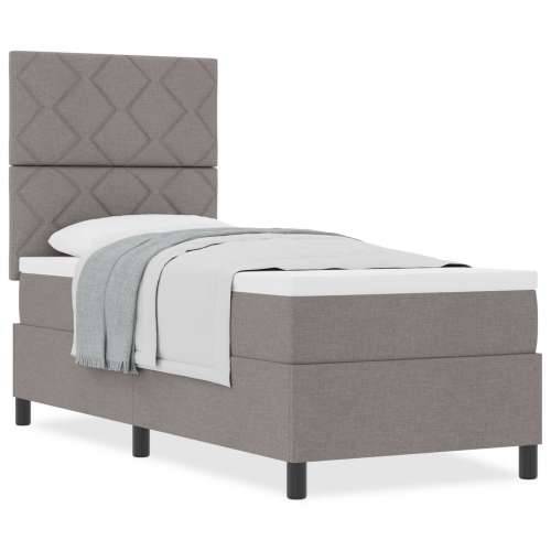 Krevet sa box springom u boji taupe 80x200 cm Tkanina Cijena