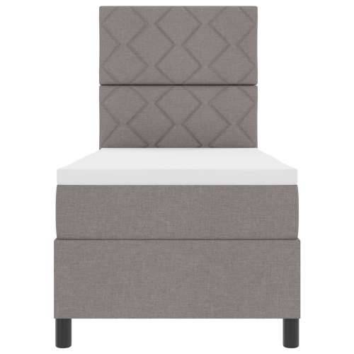 Krevet sa box springom u boji taupe 80x200 cm Tkanina Cijena