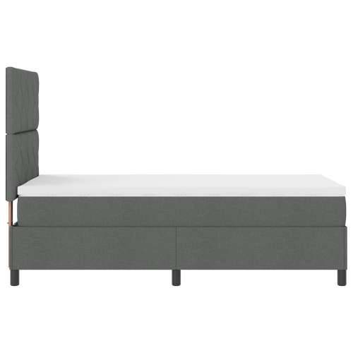 krevet s boxspringom tamnosiv 100x200 cm tkanina Cijena