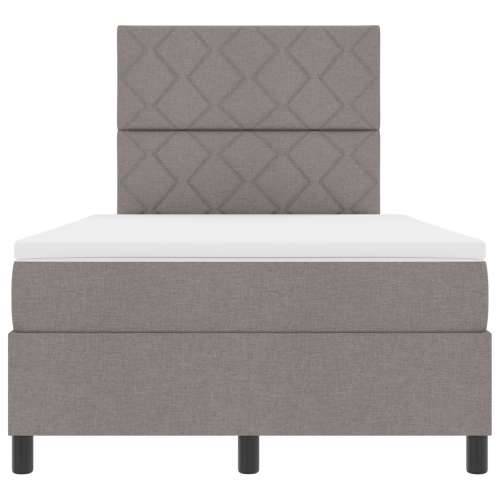 Box Spring krevet s madracem Taupe Mali Dupli Tkanina Cijena