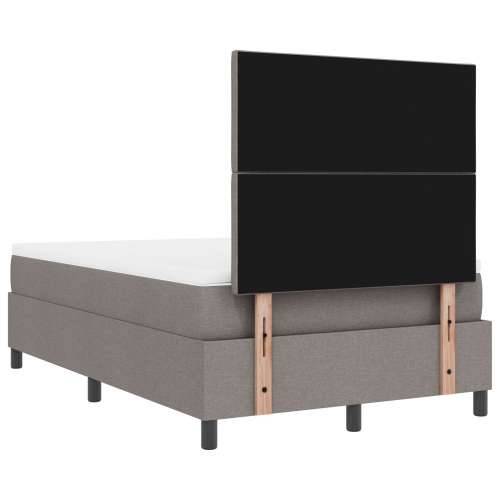Krevet s box springom i madracem taupe 120x200 cm od tkanine Cijena
