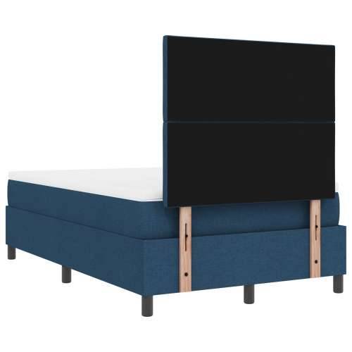 Krevet s podnicom s madracem Plavi 120x200 cm Tkanina Cijena