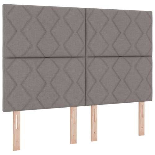 Krevet s box springom i madracem taupe 140x190 cm Tkanina Cijena