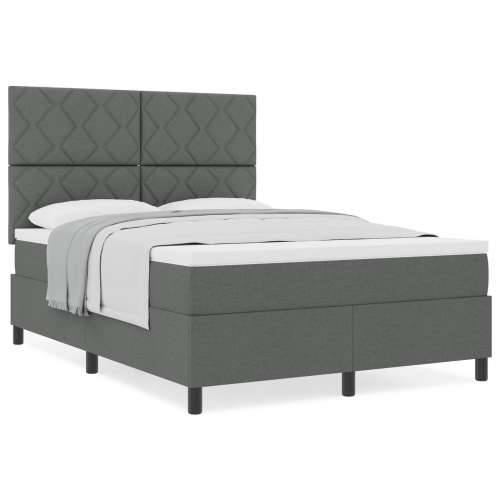 box spring krevet s madracem tamno siva 160x200 cm tkanina Cijena