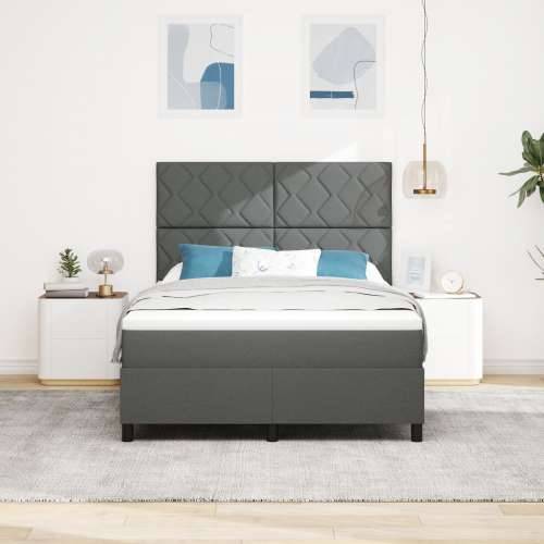 box spring krevet s madracem tamno siva 160x200 cm tkanina Cijena
