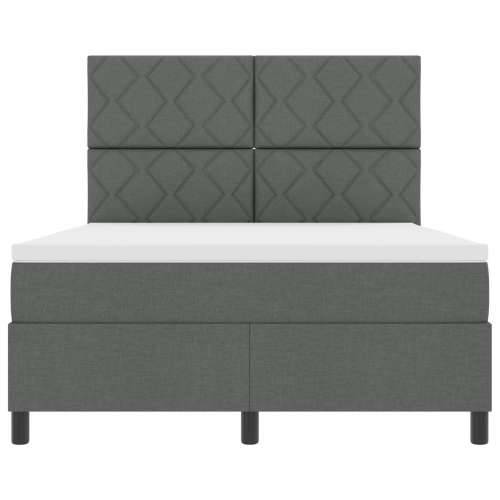 box spring krevet s madracem tamno siva 160x200 cm tkanina Cijena