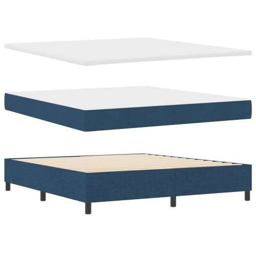 Box Spring Krevet s Madracem Plavi Super Kralj Cijena