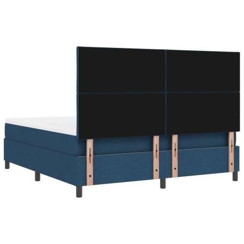 Box Spring Krevet s Madracem Plavi Super Kralj Cijena