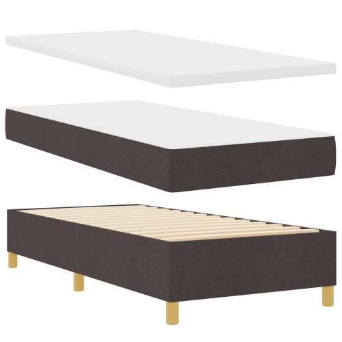 Krevet s kutijom opruga i madracem tamnosmeđa 100x200 cm tkanina Cijena
