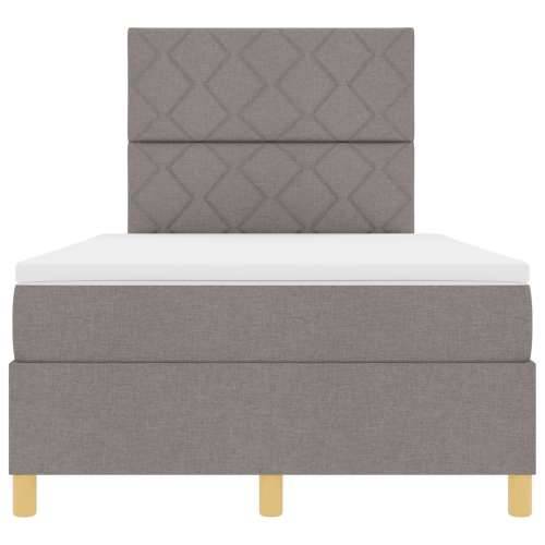 Krevet na uzglavlje s madracem taupe 120x200 cm tkanina Cijena