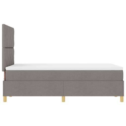 Krevet na uzglavlje s madracem taupe 120x200 cm tkanina Cijena