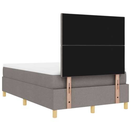 Krevet na uzglavlje s madracem taupe 120x200 cm tkanina Cijena